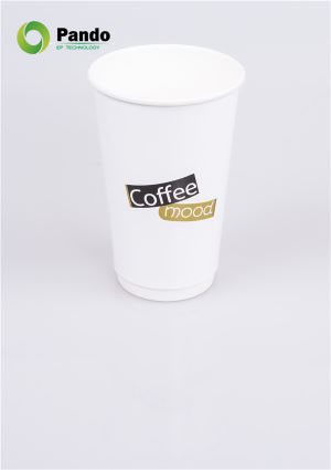 Vasos calientes de papel aislante con revestimiento de PLA compostable