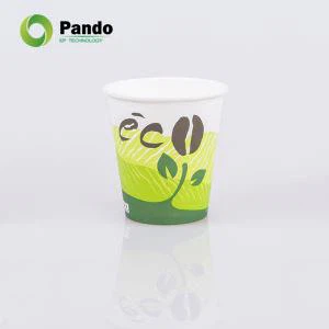 Vasos biodegradables revestidos de PLA