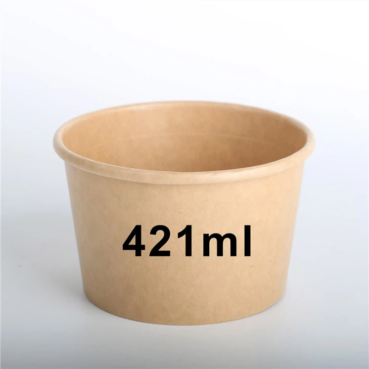 Disposable Kraft Ice Cream Paper Bowl