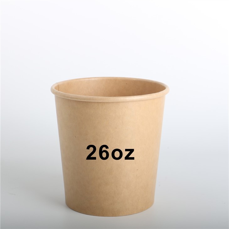 Disposable Kraft Ice Cream Paper Bowl