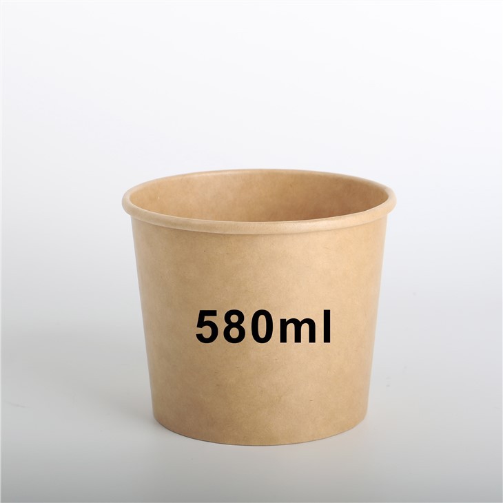 Envases De Helado De Papel Kraft Con Tapas