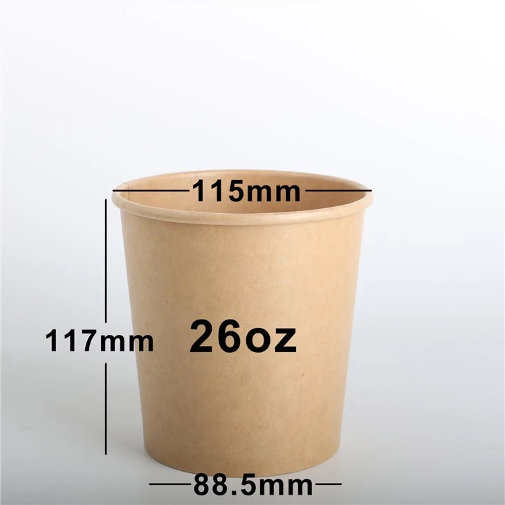 Kraft Paper Ice Cream Containers With Lids