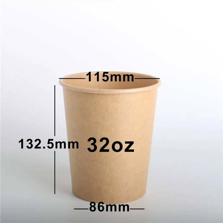Kraft Paper Ice Cream Containers With Lids