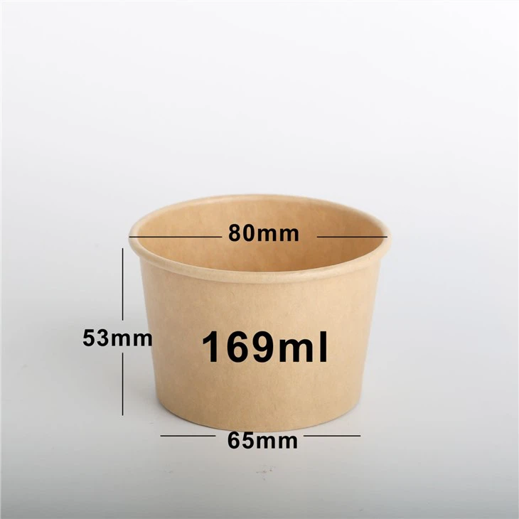 Kraft Paper Ice Cream Containers With Lids
