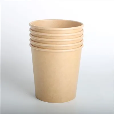 Vasos de helado impresos personalizados Kraft